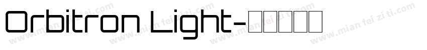 Orbitron Light字体转换